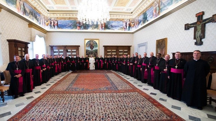 škofje iz ZDA s papežem Frančiškom
