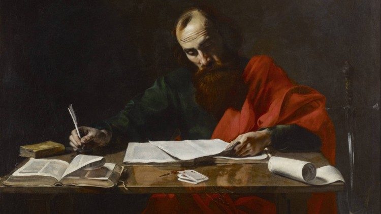 Shën Pali, duke shkruar letrat e tij