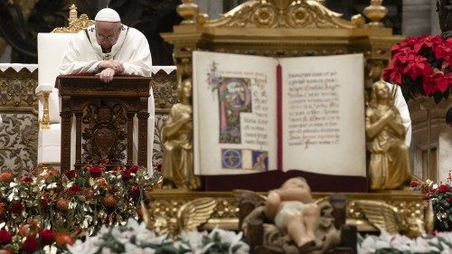 La Messa della Notte di Natale con Papa Francesco