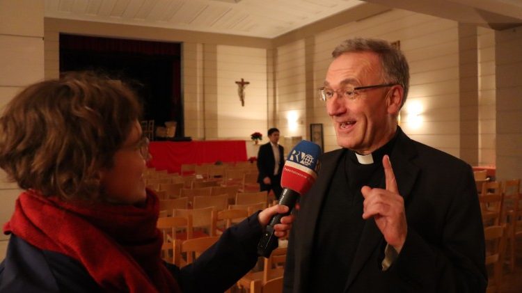 Der bisherige Rektor des Pontificium Collegium Germanicum et Hungaricum, Pater Stefan Dartmann, 2019 im Interview mit Radio Vatikan 
