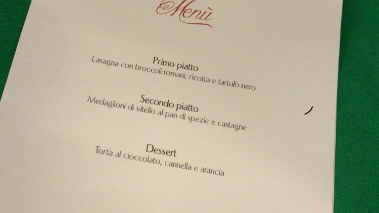 Il menu del pranzo di Natale 2019 per il carcere di Rebibbia, preparato dallo chef Francesco Apreda