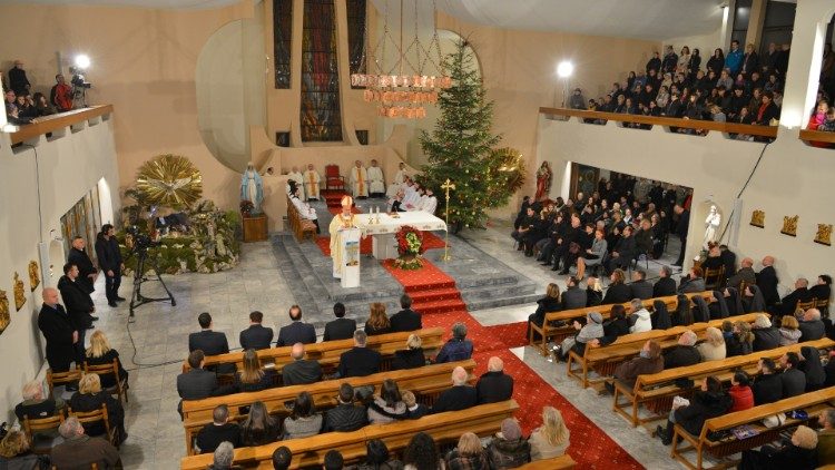 Božićno misno slavlje u katedrali Presvetog Srca Isusova u Skopju