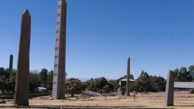 Senoviniai obeliskai Aksumo mieste Etiopijoje