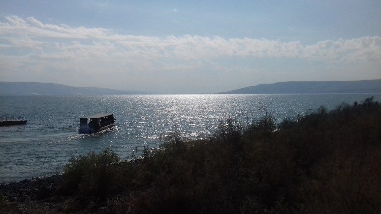 Le lac de Tibériade en Galilée (Israël), où Jésus accomplit de nombreux miracles. 