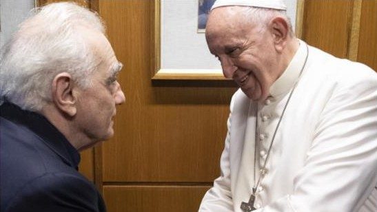 Papa Francesco incontra il regista Martin Scorsese
