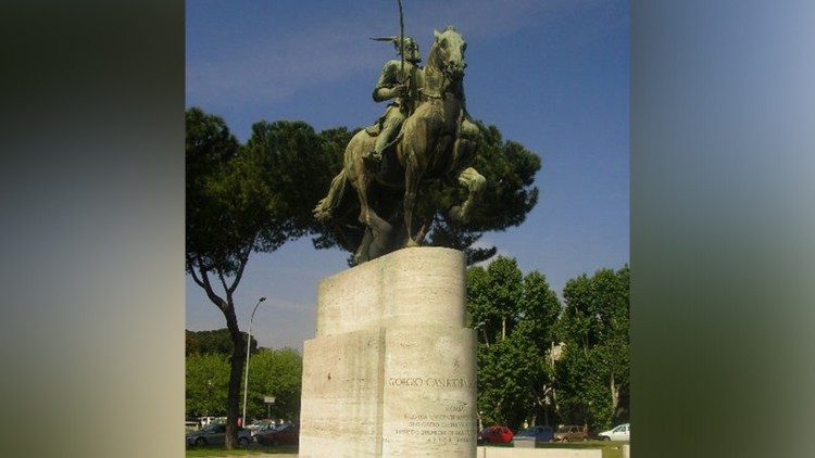  Giorgio Castriota Scanderbeg in Piazza Albania a Roma