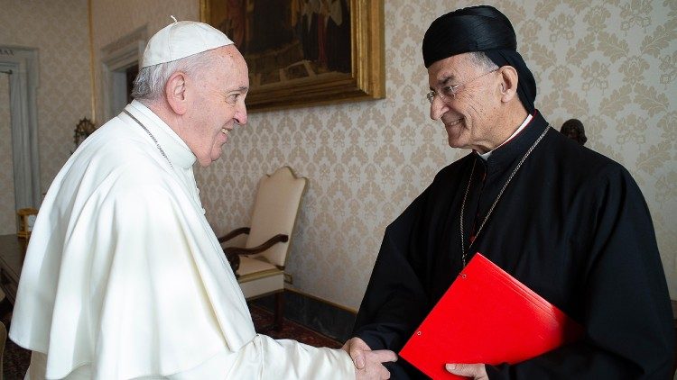 Popiežius ir Boutros Bechara Rai