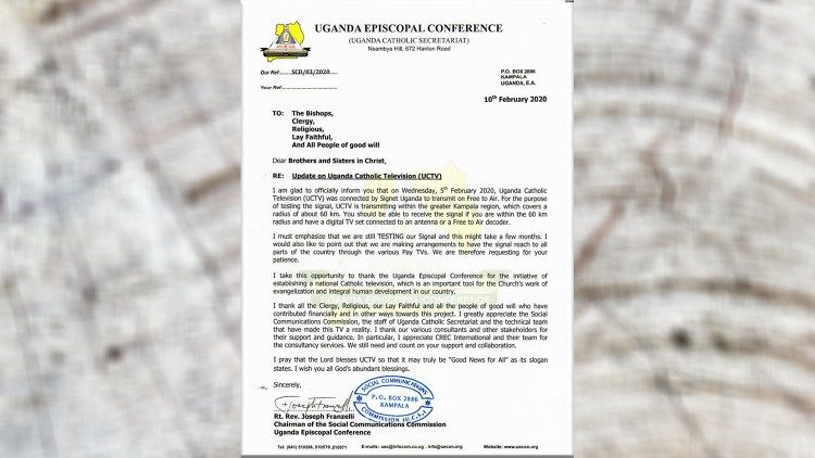 Nota della Conferenza episcopale ugandese sulla nascita della Tv cattolica nazionale