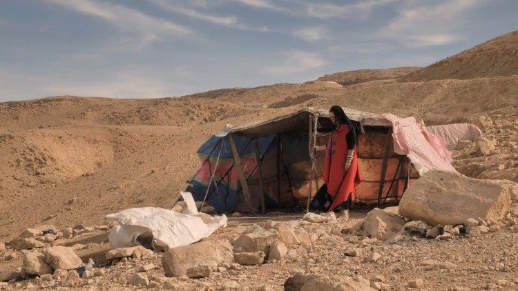 Una scena del documentario, girato in Giordania
