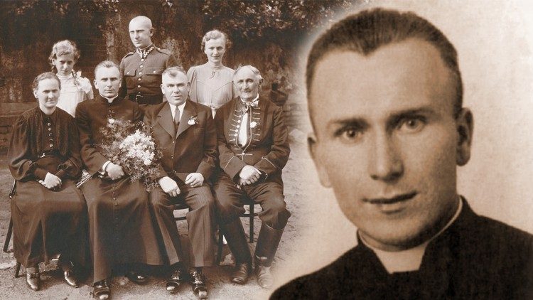 Pfarrer Jan Macha (1914-1942), hier mit Verwandten