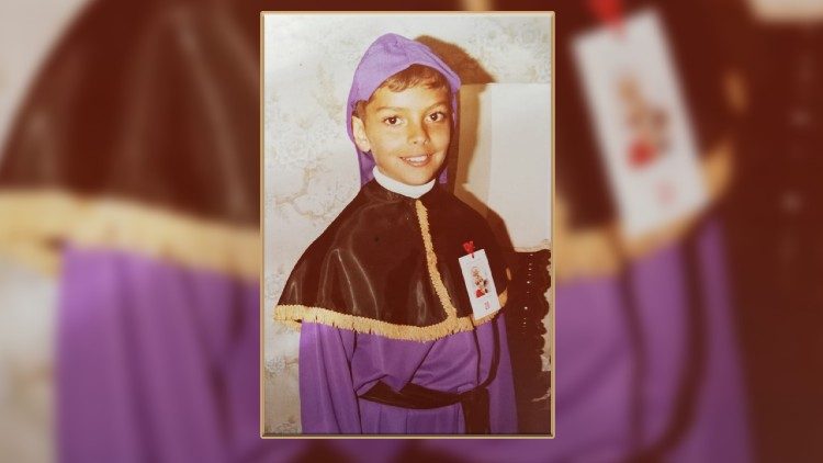 Marzo 1978. Juan Fernando de 10 años participó por segundo año en la procesión infantil en la capital 