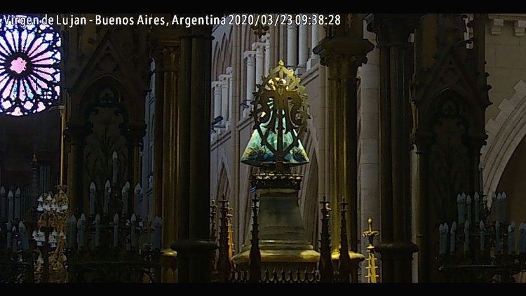 Nuestra Señora de Luján. Imagen streaming cortesía de Gonzalo Moreira