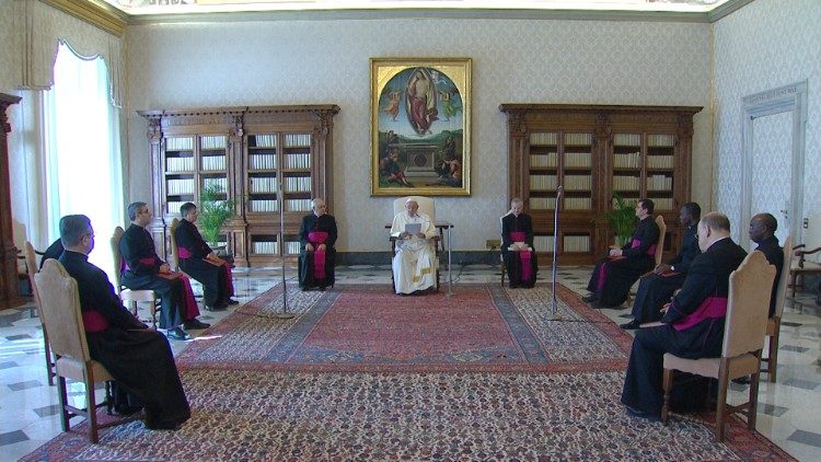 General Audience in the library of the Apostolic Palace, 25 March 2020