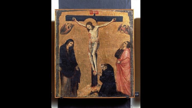 Maestro del Crucifijo de Trevi. Tempera y oro sobre tabla, 1320-1330, Museos Vaticanos, Pinacoteca ©Musei Vaticani