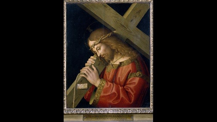 Marco Palmezzano (1459-1539), Der kreuztragende Christus, Öl auf Leinwand, um 1535,  Vatikanische Pinakothek © Musei Vaticani 