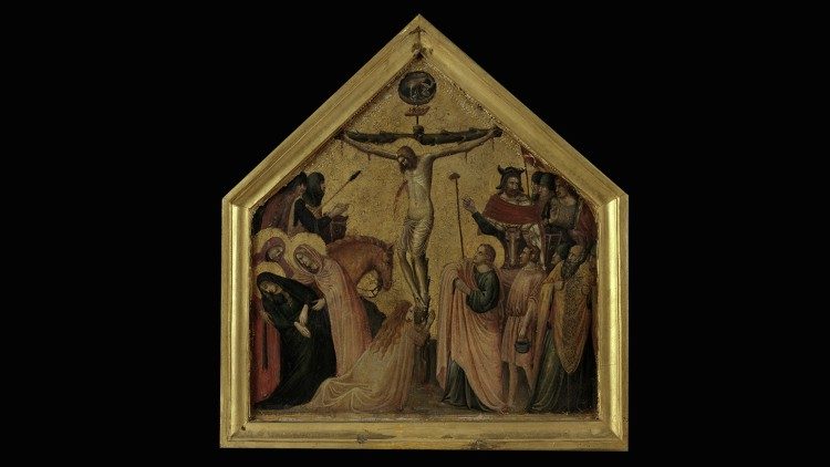 Scuola di Pietro da Rimini,  La Crocefissione,  1325-1330, Pinacoteca Vaticana, © Musei Vaticani