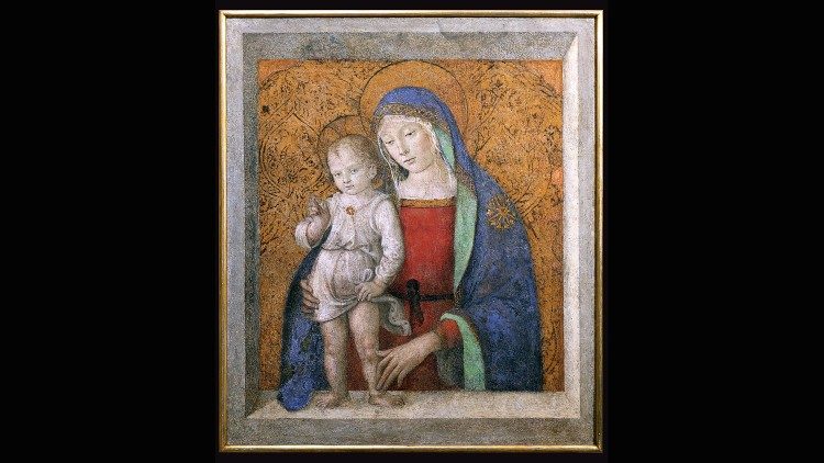 Bernardino di Betto dit "le Pinturicchio", Vierge à l'enfant appelée “Madonna del davanzale”. ©Musei Vaticani