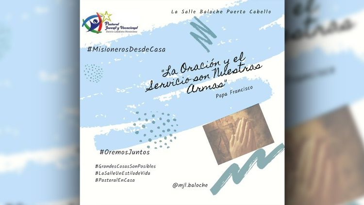#MisionerosDesdeCasa : iniciativa de los alumnos del colegio La Salle Baloche, Puerto Cabello, Venezuela.
