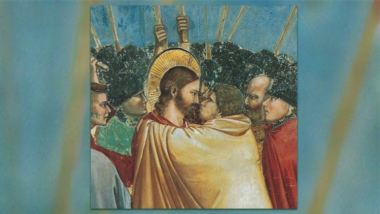 "Il bacio di Giuda", l'affresco di Giotto nella Cappella degli Scrovegni a Padova
