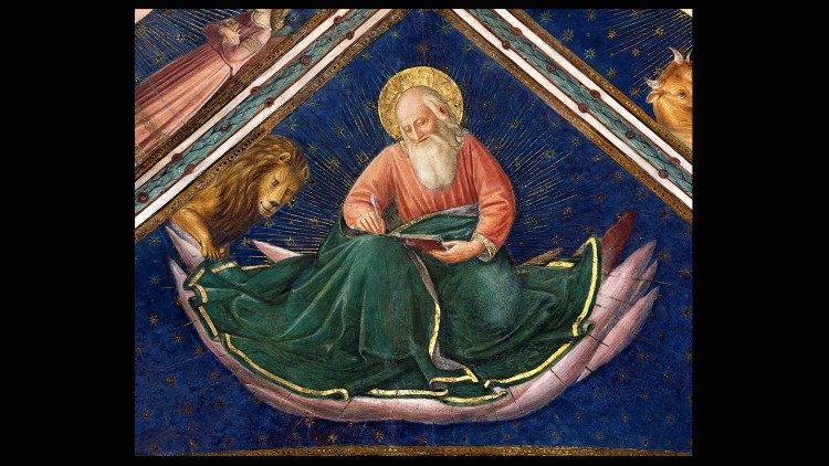 Fra Angelico, detail of St Mark the Evangelist from the ceiling of the Niccoline Chapel, Vatican Palace © Musei Vaticani