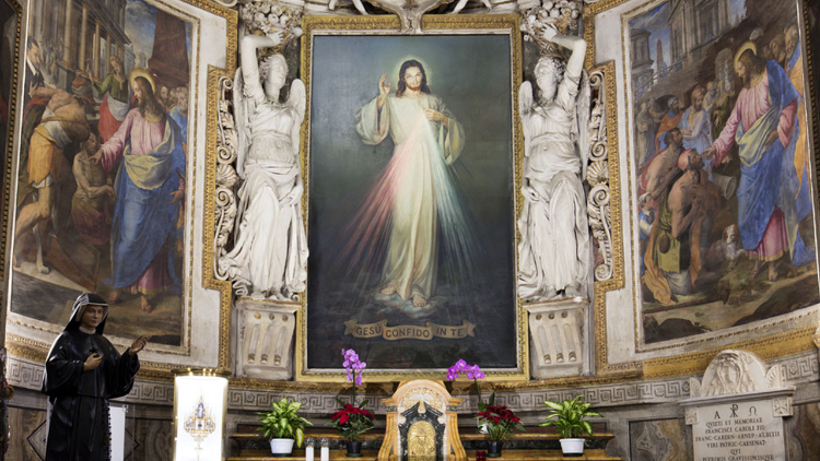 Иконата на Милосърдния Исус в светилищета на Божественото Милосърдие в Рим