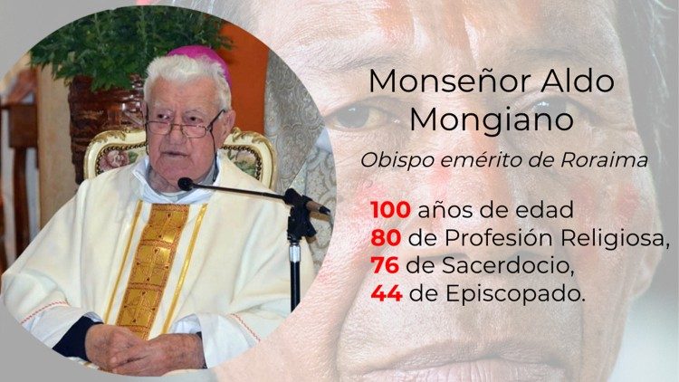 Don Aldo Mongiano, obispo emérito de Roraima (Brasil).