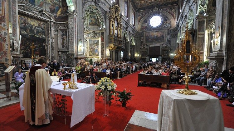 Celebrazione della festa di santa Faustina, il 5 ottobre, a Santo Spirito in Sassia