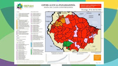 Mapa diário da Repam atualiza casos de Covid-19 na Região Pan-Amazônica