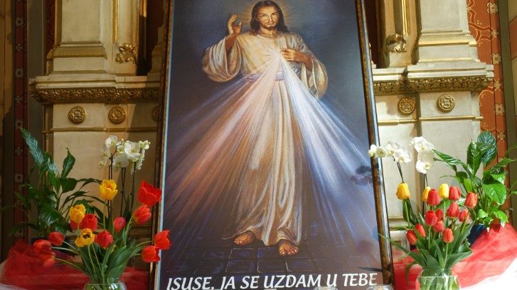 Slika Milosrdnog Isusa u sarajevskoj katedrali