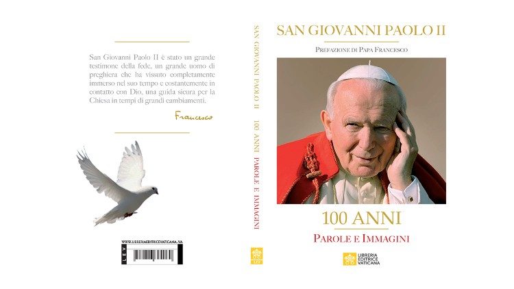 Ovitek nove knjige vatikanske založbe LEV o sv. Janezu Pavlu II. ob 100. obletnici njegovega rojstva.