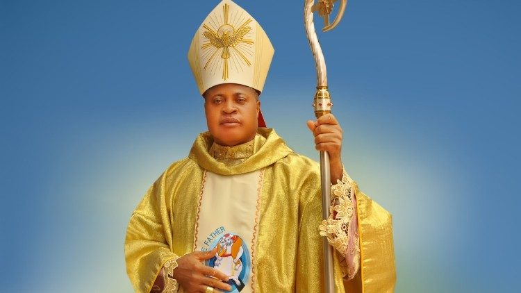 The new Bishop of  Ekwulobia Diocese, Peter Okpaleke 