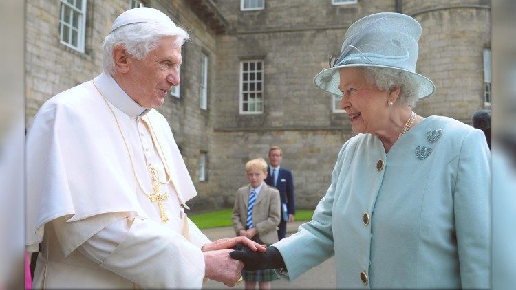 Queen Elizabeth and Pope Benedict XVI on 16 September 2010