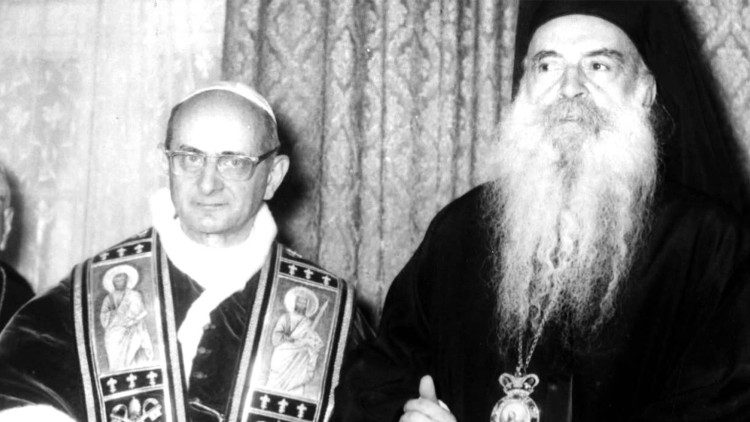  papa Paolo VI e patriarca ecumenico Atenagora