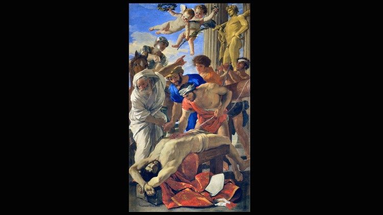 Nicolas Poussin, "Le martyre de saint Érasme" (tableau réalisé vers 1648). ©Musei Vaticani