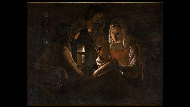 Жорж де Латур, "Святой Себастьян и святая Ирина" (1638-39)