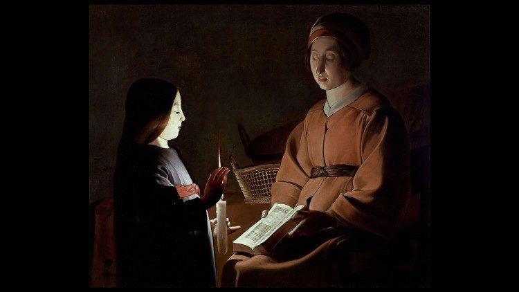 Жорж де Латур. "Воспитание Марии" (ок. 1650)