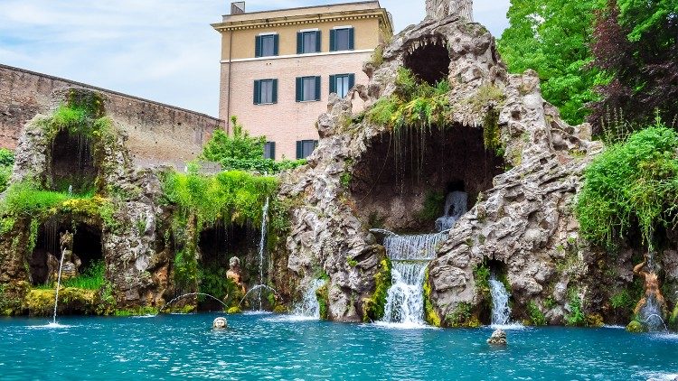 2020.06.22 ecologia ambiente giardini vaticani fontana dell'Aquila- acqua