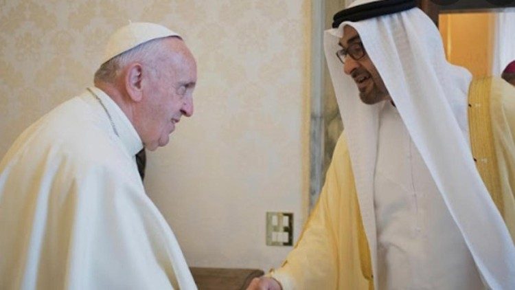 Đức Thánh Cha  và Thái tử Sheikh Mohamed bin Zayed Al Nahyan của Abu Dhabi