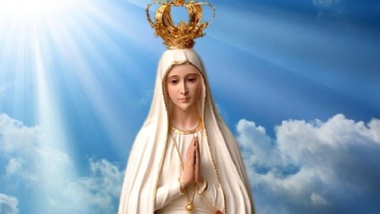 A fatimai Szűz Mária kegyszobra