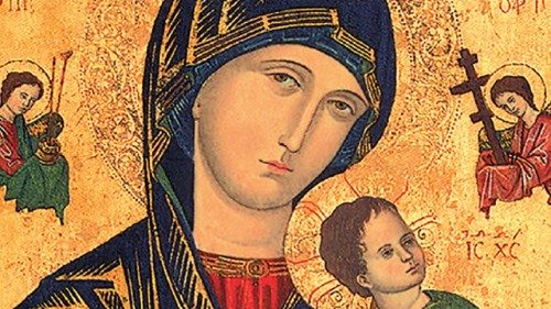 Ikona Matky ustavičnej pomoci - podaná ruka Panny Márie