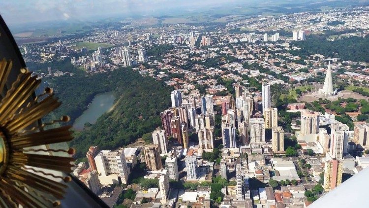 Vista aérea da cidade de Maringá