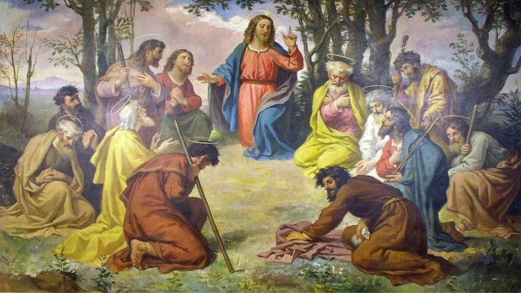 Poklical je k sebi svojih dvanajst učencev in jim dal oblast nad nečistimi duhovi, tako da so jih izganjali in ozdravljali vsako bolezen in vsako slabost.