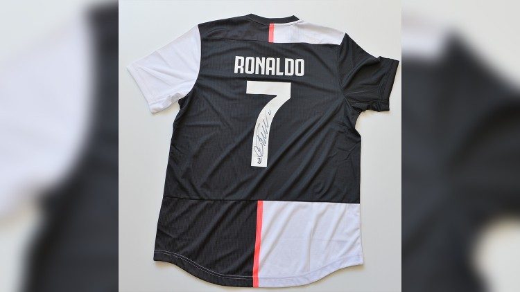 La maglia da gioco del bianconero Cristiano Ronaldo