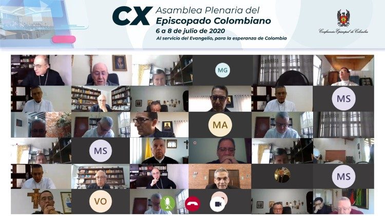 Kolumbijski biskupi zasjedaju virtualno