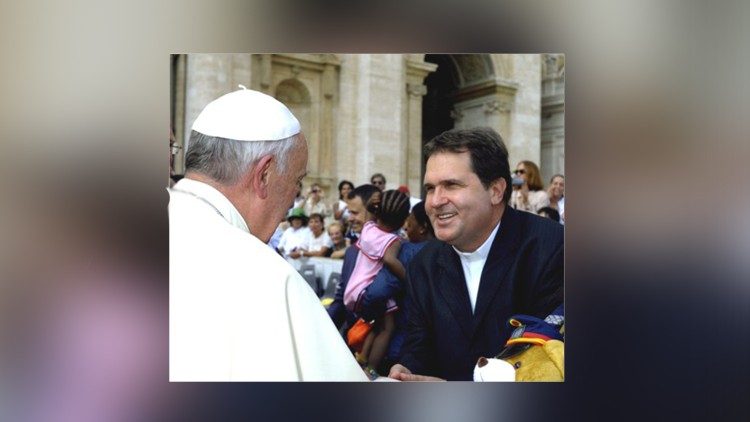 Padre Ângelo Mezzari e o Papa Francisco