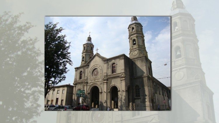 Uruguay Catedral de Canelones, Santuario de Guadalupe, foto de archivo.
