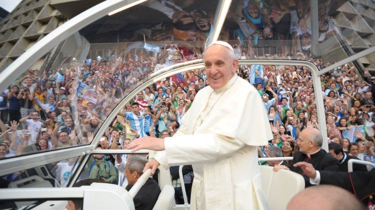 Papa en la JMJ Río 2013.