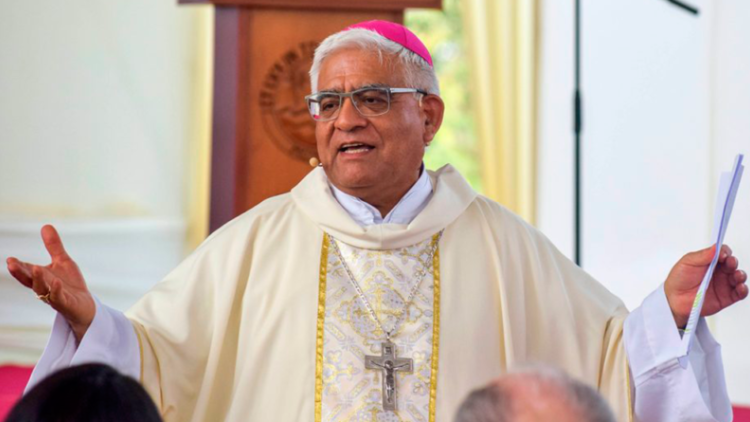 Mgr Miguel Cabrejos Vidarte président de la Conférence épiscopale du Pérou le 28 juillet 2020 
