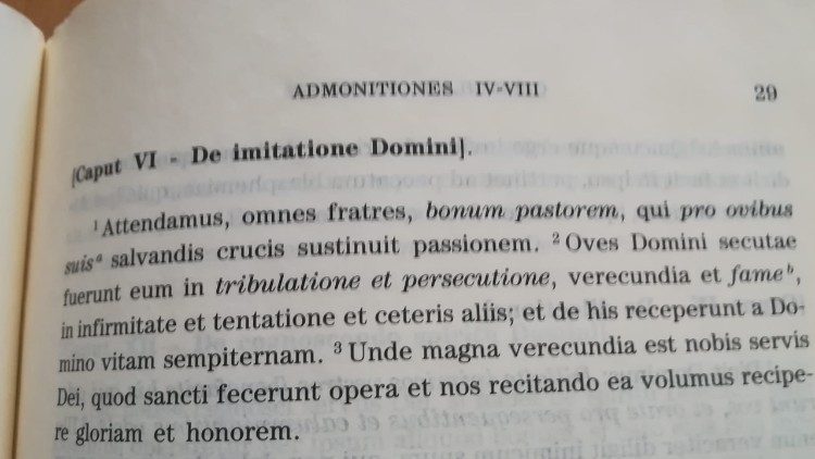 Latin version of St. Francis' Admonitions