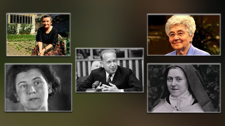 Някои от личностите в новата книга за светците, публикувана в Швейцария